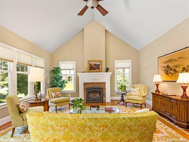 Spacious and stylish great room flooded with natur