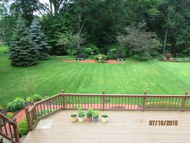 Beautiful Parklike Back Yard View from Top Deck