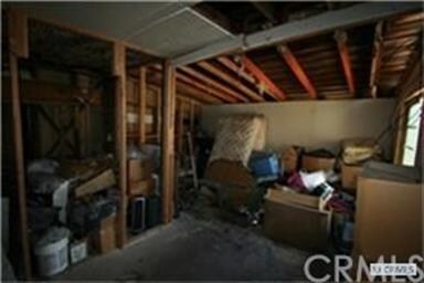 Unfinished room with an unfinished bathroom. could