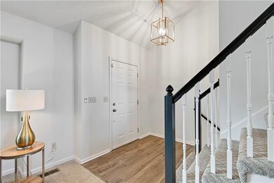 Entry with new luxury vinyl plank flooring and new