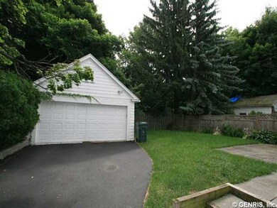 Garage. Spacious two car detached garage with newe
