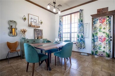 Living open to dining area and kitchen