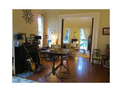 Living Room. Wide and open living/dining area with