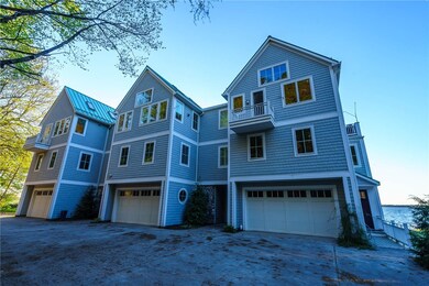 View of the Condos from land.