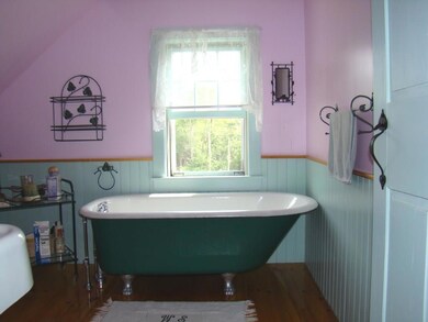 Updated bathroom with restored...