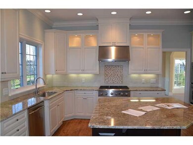 Kitchen. GE Monogram rangetop with stainless steel