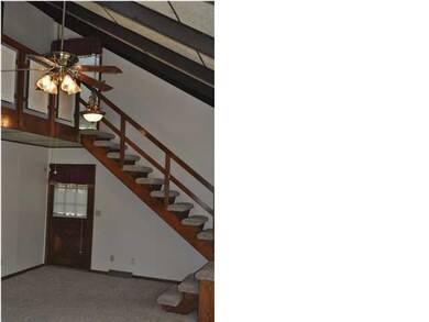 Stairs and balcony from LR