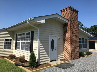 Side entrance to house