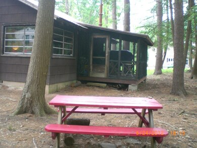 Porch and picnic table