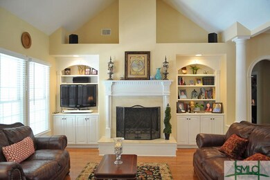 View of the great room from the kitchen.