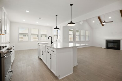Kitchen with spacious central island