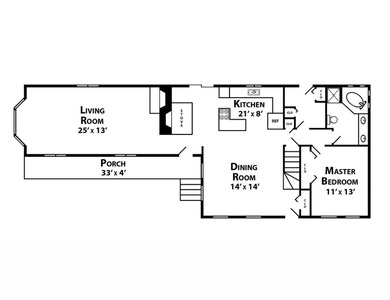 Main level floor plan