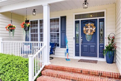 Delightful front porch.
