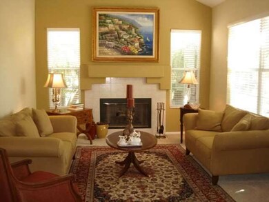 Stately bright formal living room just off the ent