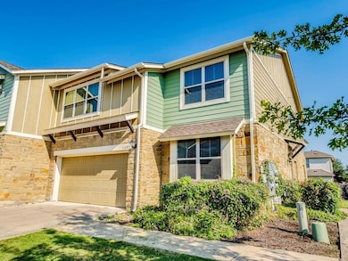 Multi unit property featuring stone siding, board
