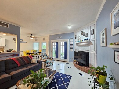 Living room allows for natural light and perfect f