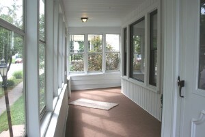 enclosed front porch