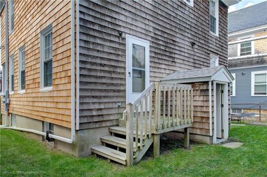 Basement entrance at back exterior