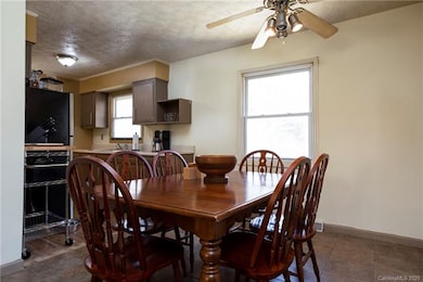 Dining room open to kitchen