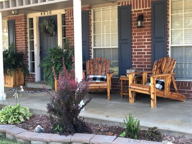 Perfect porch for sitting.