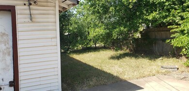 Fenced back yard