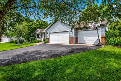 3 car attached garage