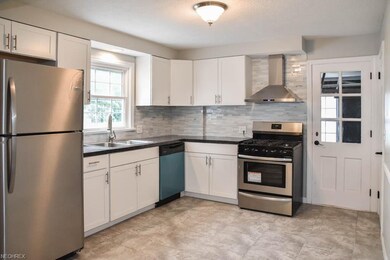 Remodeled kitchen with stainless steel appliances!