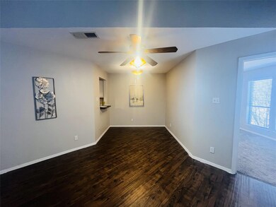 View of dining area with luxury vinyl flooring