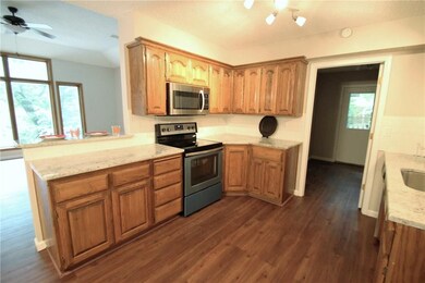 Gorgeous kitchen, new appliances, lazy susan and beautiful granite.