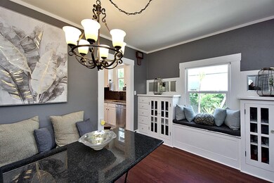 Formal Dining room w/ Hardwood Floors, Built in Gl