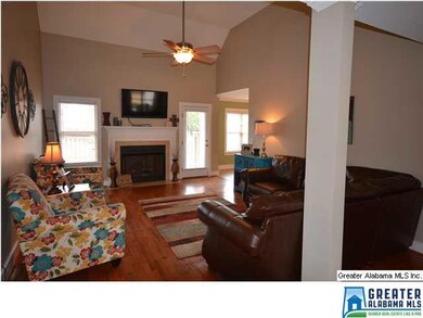 Family Room with Vaulted Ceilings