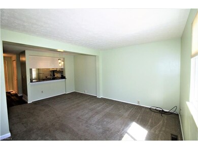 Living Room with Pass-Through to Kitchen Area