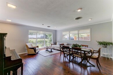Notice the beautiful engineered hardwoods in the l