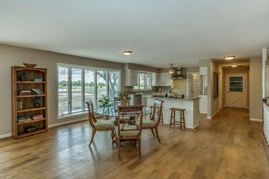Open layout into the kitchen