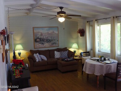 Living Area-Beamed Ceilings