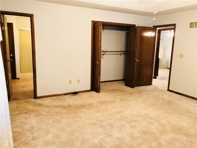 Huge master bedroom and the closet goes deep back 