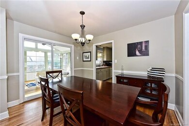 Spacious Dining Room with Refinished Hardwood Floo