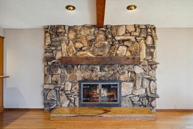Fireplace was originally woodburning but now has a