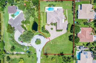 Drone shot of home, built from scratch like a fort
