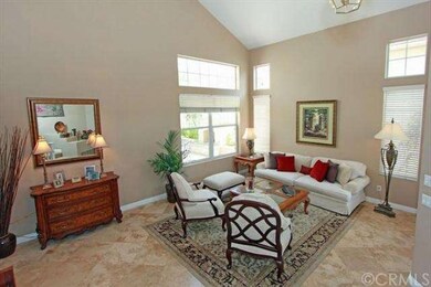 Bright living room with cathedral ceilings 