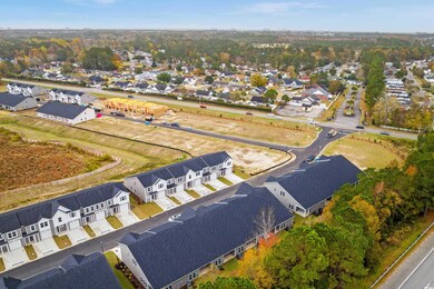 Aerial view of residential area