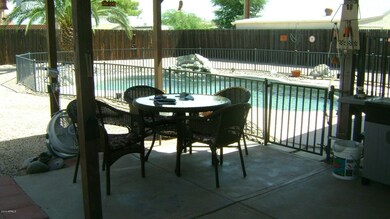 Covered patio.