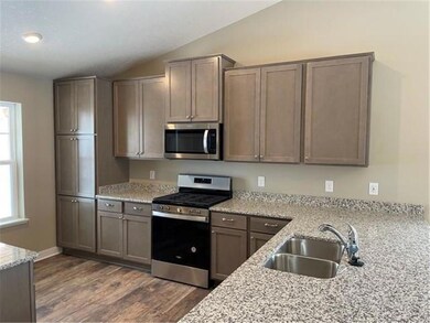 An elegant combination of granite countertops and 