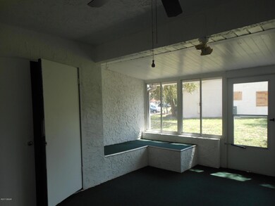 Enclosed Rear Porch with storage