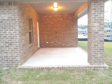 Large covered back patio