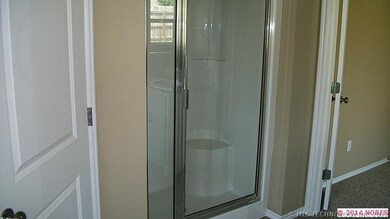 Master bath stand alone shower.