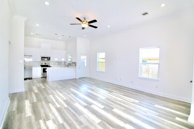 Spacious kitchen/living room combo- 