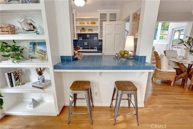 Kitchen pass through and counter.