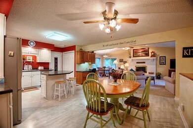 Welcome to open concept living in the kitchen, din