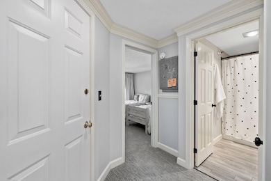 Entrance with closet to right